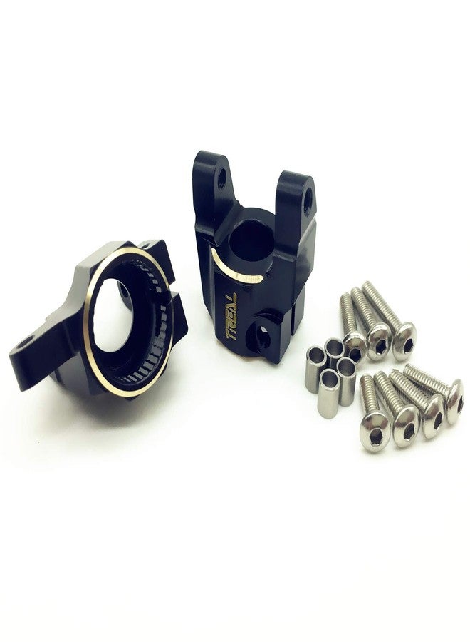 Treal Brass C Hubs for Axail SCX10 II (Black) - Image 3
